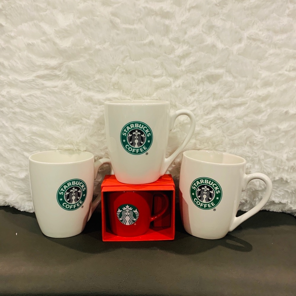 2007 and 2015 Starbucks coffee and espresso mugs